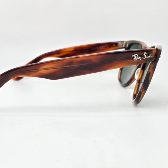 Ray-Ban B&L L1725 Wayfarer II Mock Tortoise Frame G-15 Green Lens Sunglasses 54 main image 7